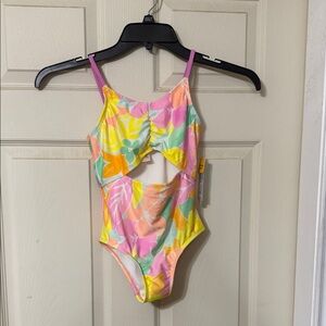 Cat & Jack Multicolor Floral Kids One Piece Swimsuit